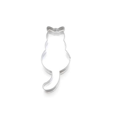 Stampo in alluminio a forma di gatto Sugarcraft Torta Biscotti Pasticceria Stampo per taglierina