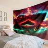 Flaming Poker Cards Tapestry Room Decoration Wall Hanging for Living Room Bedroom, dormitory, Birthday and Christmas gifts