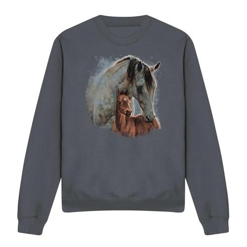 Twin Peaks Unisex Adult Wild Wings Horse Sweatshirt
