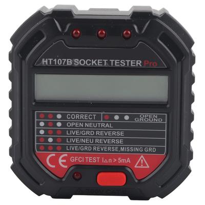 HT107B Steckdosentester mit LCD-Anzeige Frequenztest Stromkreisdetektor