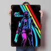 Arc Raiders Neon Tinplate Poster Customized Wall Art Vintage Metal Signs Retro Tin Plaque for Desk Decor Home Decorations House