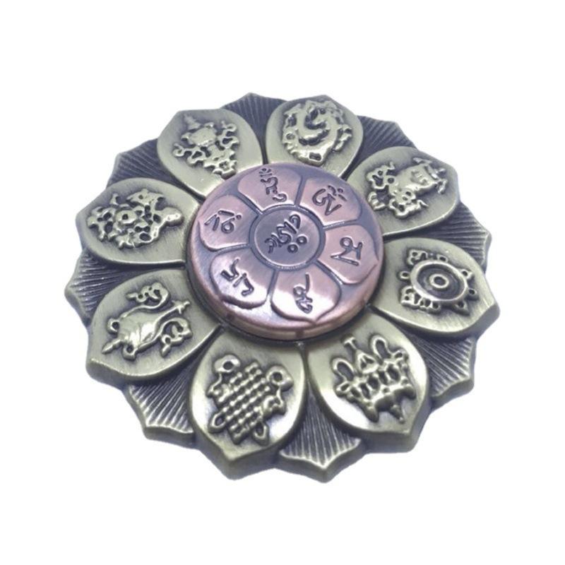 Top Fingertip spinning top Buddha eye lotus wheel finger spinning top