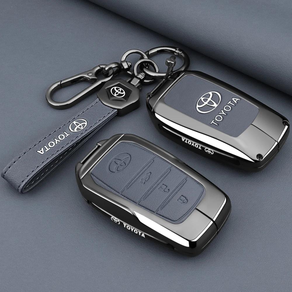 Toyota 2026 Új Keréktárcsa Borítás Autó Kulcstartó Tok Fedél Ház Toyota C-HR Hilux Fortuner Land Cruiser 200 Camry Corolla Crown R-hez