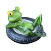 Resin Frog Ornament Floating Water View Sculpture Fish Tank Frog Decoration Garden Pond Pool Ornament Outdoor Decor