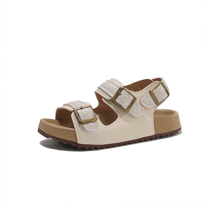 

Женские сандалии Birkenstock с открытым носком и металлической пряжкой, Коллекция Лето 2025 Size 24, approx. 15.5cm бежевый