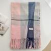 Autumn and winter Korean senior atmosphere warm scarf new Korean version couple student cute versatile thickened scarf