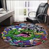 Ghostbusters Print Round Rug, Washable Floor Carpet, For Entryway Dorm Laundry Room Office Study, Home Decor Birthday Christmas Gift