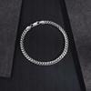 SILVER Men' Diamond Bracelet THICK Full Elegant For Men