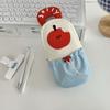 1pc Bear Cartoon Stationery Bag Korean Style Cute Practical for Desktop Cosmetics Cards Pens Storage Handheld Pencil Case