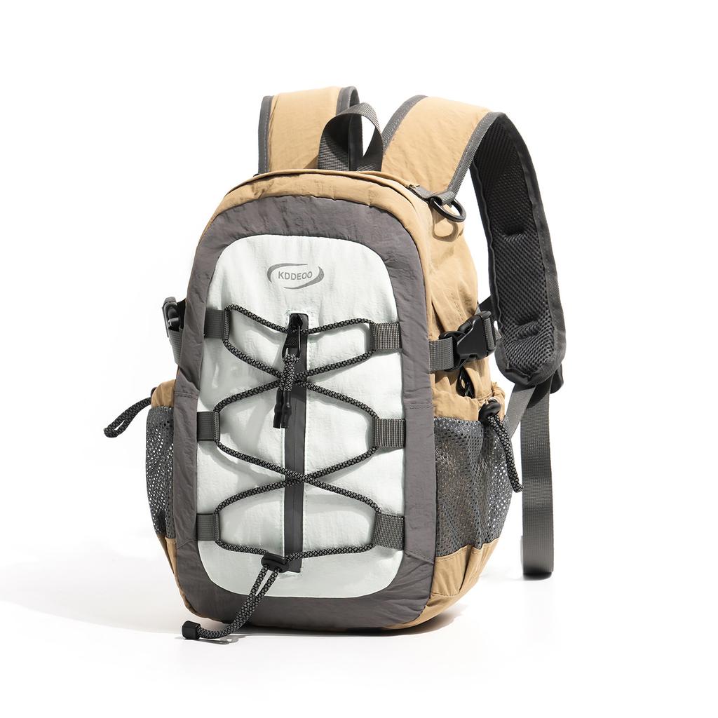 Schoolbag Mountain Style Mist Gray Series Lightweight Hiking Backpack, Couple, Outdoor Travel, Camping, and Lightweight Backpack