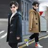 Boys' Woolen Coat 2025: New Autumn/Winter Cotton-Blend Korean Style Trendy Overcoat
