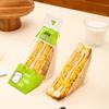 100Pcs Sandwich Plastic Packaging Transparent Triangle Bags For Bread Butty Bags Birthday Party Decoration Treat