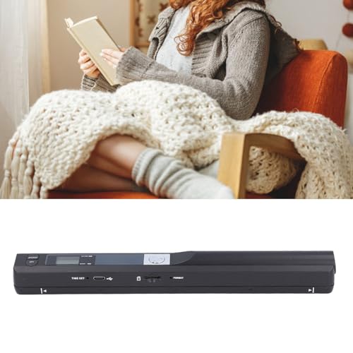 KIMISS Draagbare Scanner voor A4-documenten, Foto's en Bonnen, 8,27-inch HD 900DPI Kleur, Handheld Type, Lichtgewicht Staaf Type, Ideaal voor Kantoor, Thuis