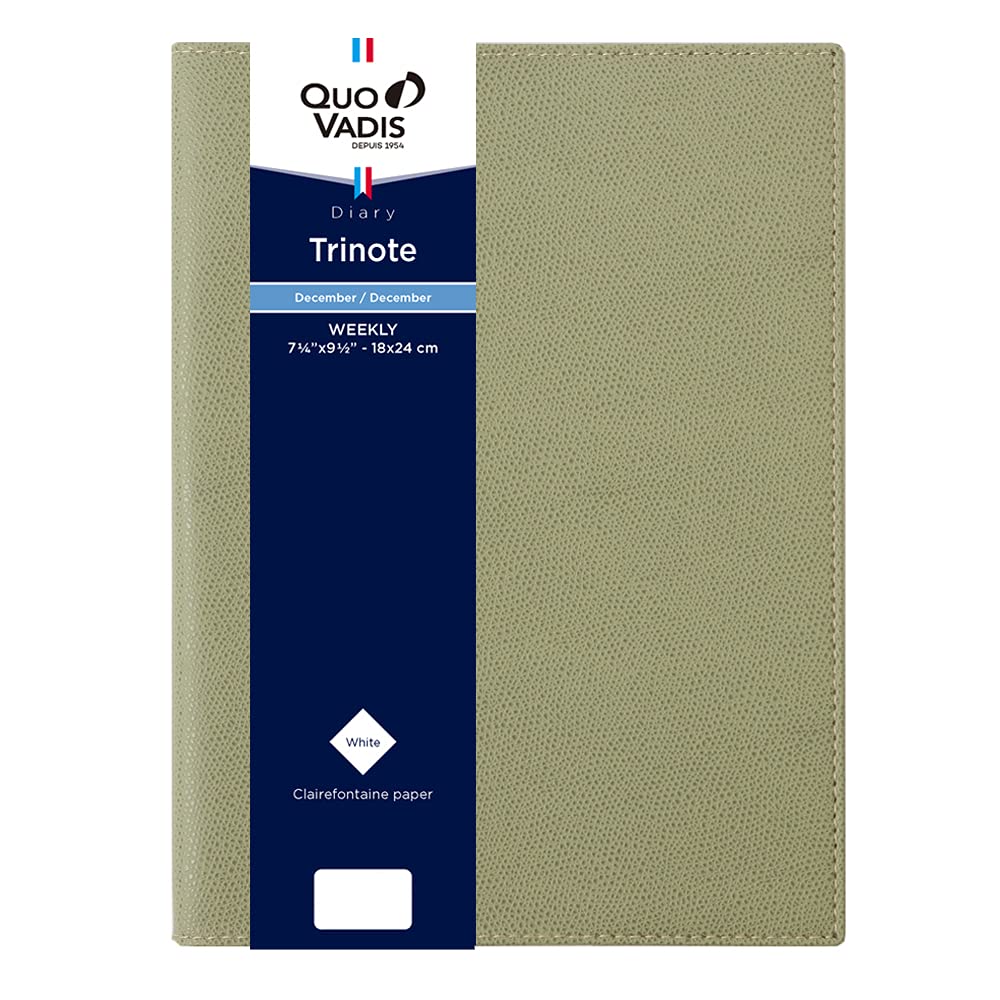 

QUOVADIS Trinote/Club 2026 Weekly Vertical Diary Sage Green qv04802sg