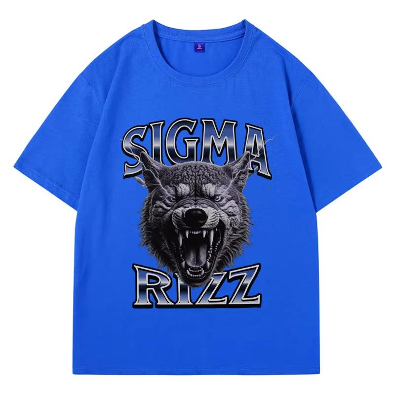 

Футболка Sigma Rizz, забавные футболки с мемами и графическим принтом, мужская одежда, эстетика 90-х, подарок для него, короткий рукав, ретро-топы Harajuku Streetwear XXXXL