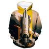 Herbst Space Shuttle Rakete 3D Druck Hoodies Herren Damen Mode Lässige Sweatshirts Übergroßer Hoodie Pullover Trainingsanzug Kleidung