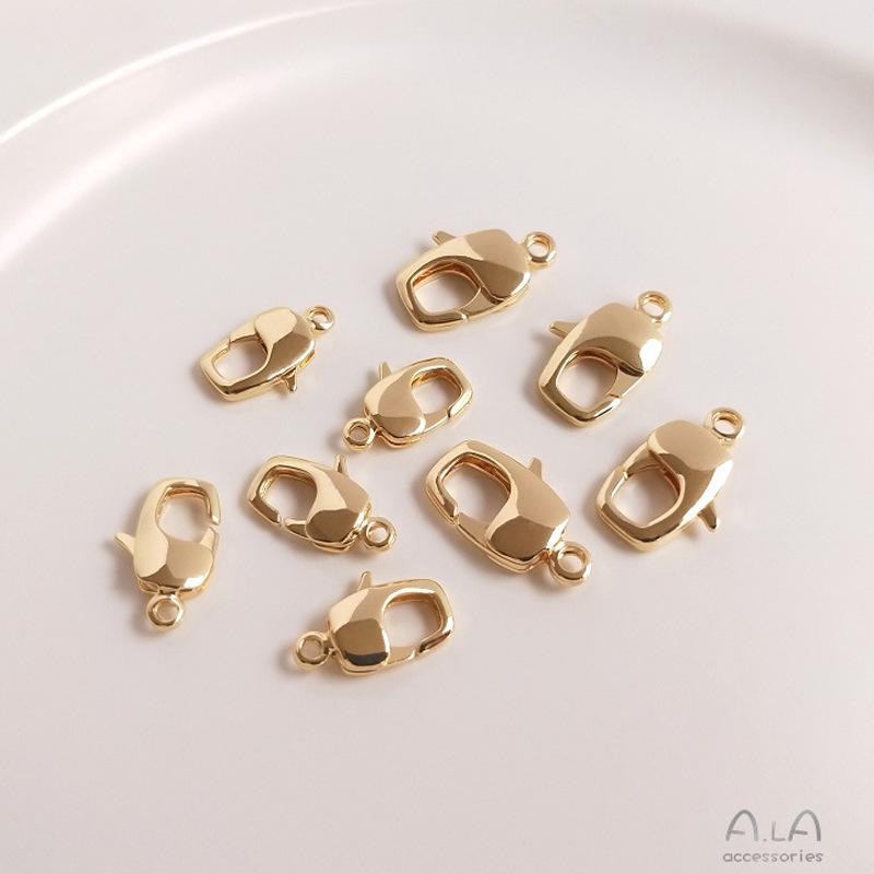 14K Gold Filled Crab Claw & Fish Tail Clasp for DIY Bracelets & Necklaces