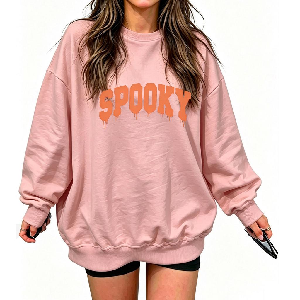 Women's Halloween Printed Neck Short Sleeve T-Shirt Casual Top