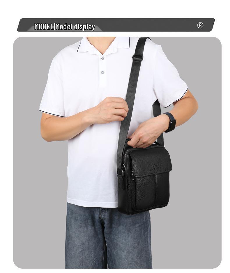 2025 Summer Men's Multifunctional Crossbody and Shoulder Bag: Casual, Large-Capacity Travel Bag