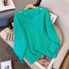 Women Sweater Autumn Loose V-neck Knitted Pullovers Solid Soft Knitwear Bottoming Shirts Ladies Jumpers Basic Sweaters