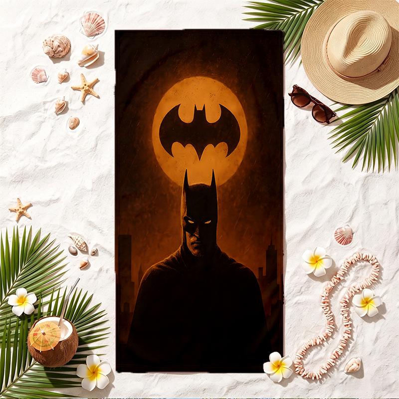 Batman Soft Beach Towel Stylish Beach Pool Towel for Summer Seaside Vacation Travel