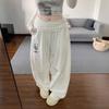 Retro Potisk Y2K Široké Kalhoty Dámské Hip Hop Streetwear Americké Volné Kalhoty Harajuku Vintage Vysoký Pas Bf Rovné Kalhoty Nové