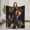 Soft Cozy Throw Blanket Travel Stefan Salvatore Blanket  Flannel Bedspread For Outdoor Funny Sofa Bed Cover