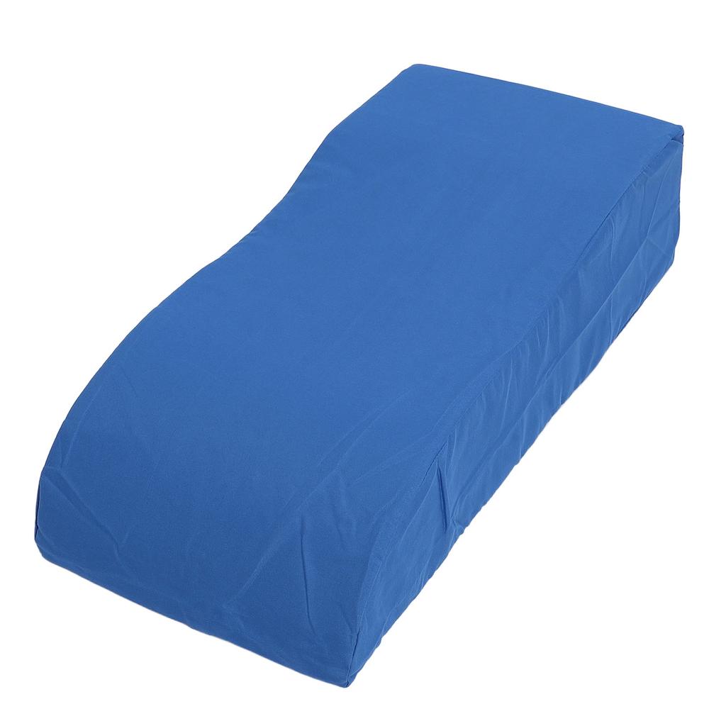 59x28x15cm S Shape Leg Lifting Pillow Removable Cover Leg Wedge Pillow for Sleeping Blue