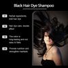 Hoegoa 100ml 3 in 1 Kräuter-Schwarzfärbe-Shampoo Sofortige Farbe Grau zu Naturschwarz Polygonum Multiflorum Haarfarben-Shampoo