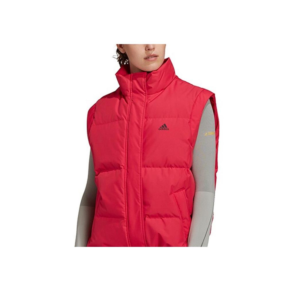 Adidas Down Vest Stand Collar Casual Sports Windproof Warm Down Vest Women Vests Red GP2919