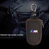 New Luxury Leather Car Remote Key Case Cover Keychain Protector Bag for BMW M Performance E30 E34 E36 F21 F30 F35 M3 M5 X1 X3 nlcr46
