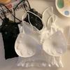 Beaded Cross Beautiful Back Camisole Vest Sexy Outer Wear With Chest Pad Ruched Tube Top Slim Lace Bandeau Underwear For Women