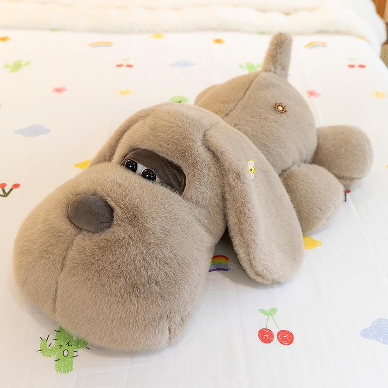 Cute Big-eyed Dog Plush Toy Bay Window Ornaments for Girls Office Sleeping Pillow Children's Doll Ring Gift