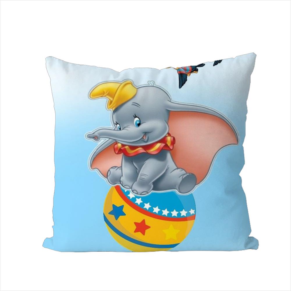 

DDumbo Pillow Case For Car Sofa Decorative Home Doublesided Print Plush Square Throw Pillow Cushion Cover 30x30cm