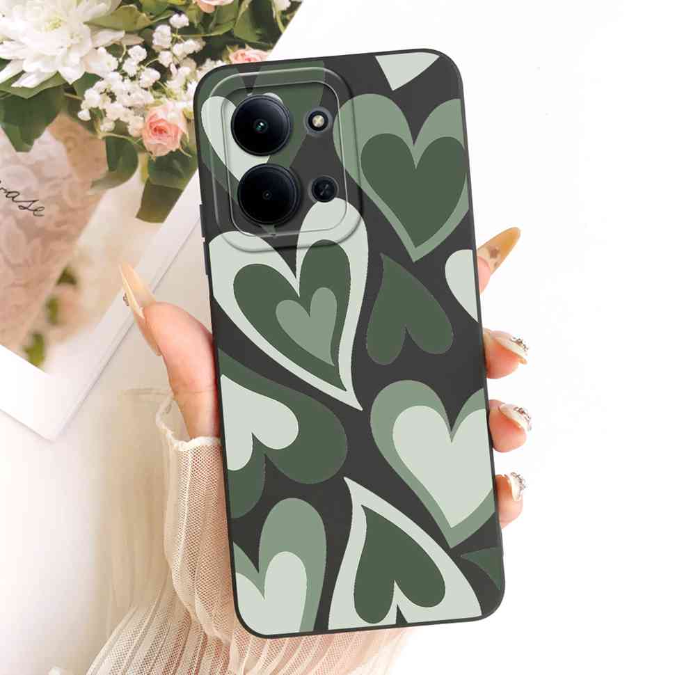 For Xiaomi Redmi 15C 4G Case Cute Couple Flower Cartoon Cover Phone Case For Xiaomi Redmi 15C Redmi15C 4G 5G Back Cover Capa