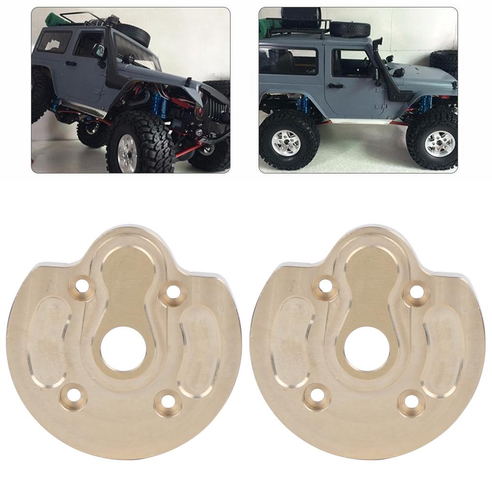 2pcs Brass Heavy Weight Outer Portal Drive Housing Fit for Axial Capra AXI232006 RC Car
