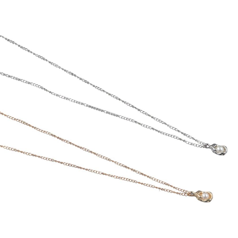 Vintage Zinc Zinc Alloy Pearl Necklace Women Clavicle Necklace Irregular Shell Jewelry Korean Style Pendant