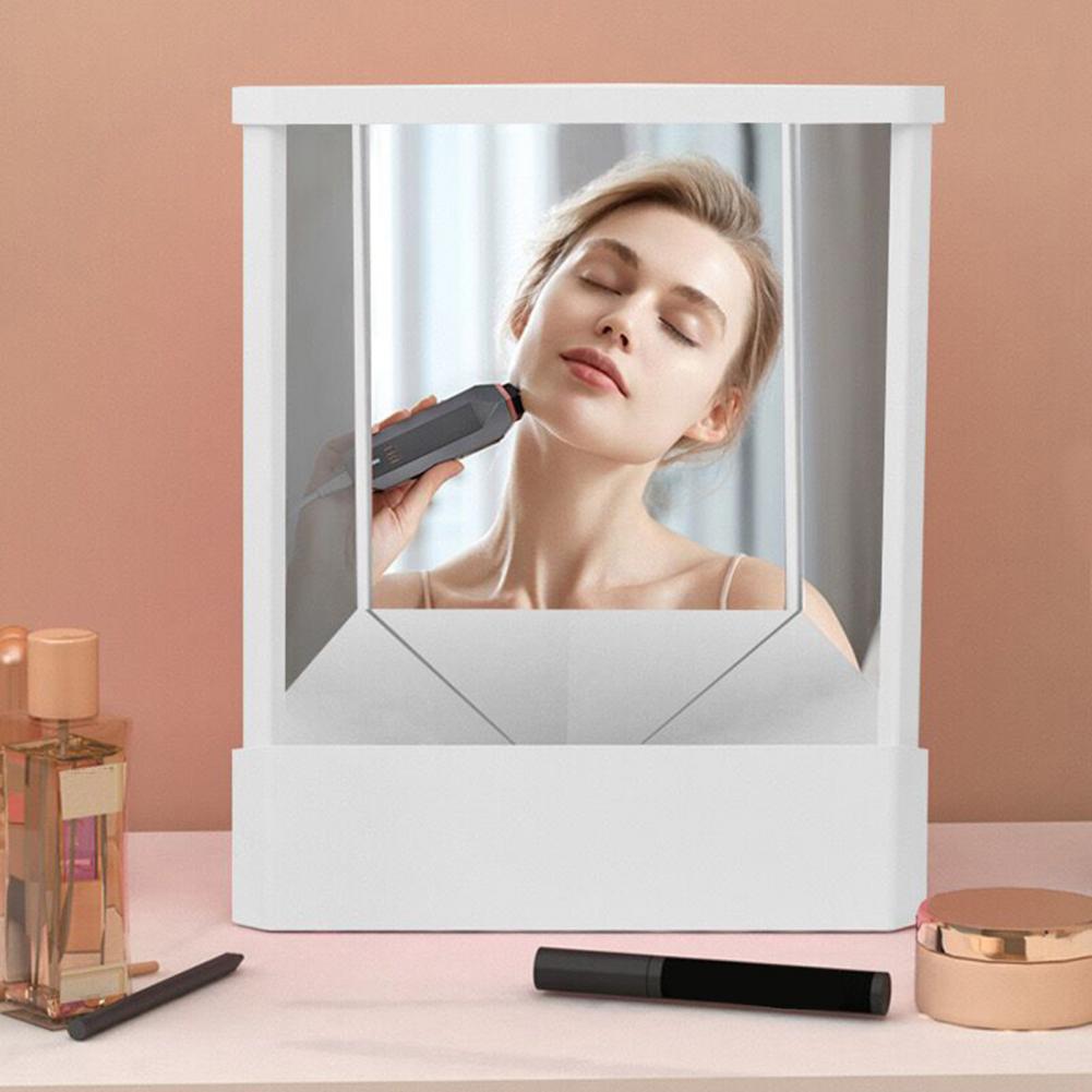 True Face Mirror Precision True Image Vanity Makeup Mirror Non-Magnifying Real Reflections Beauty Mirror Tabletop Ornament