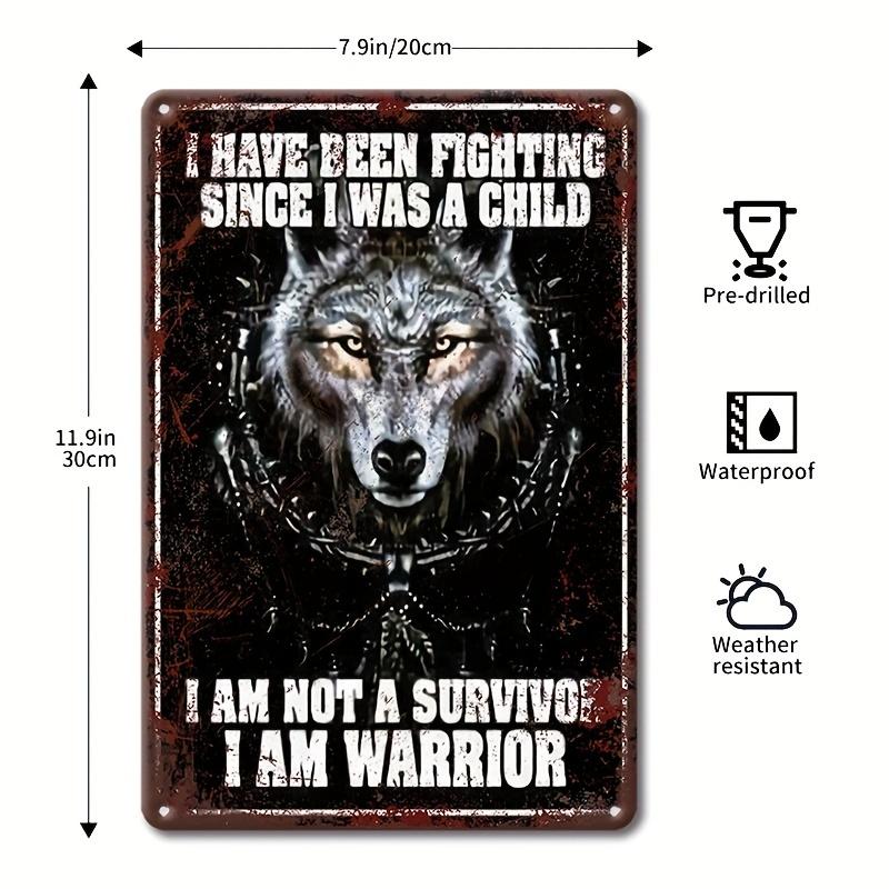 1pc, Vintage Metal Tin Sign, Animal Wolf Funny Art Poster, Bedroom Decoration, Cafe Signs, Bar Decor, Club Signs, Living Room