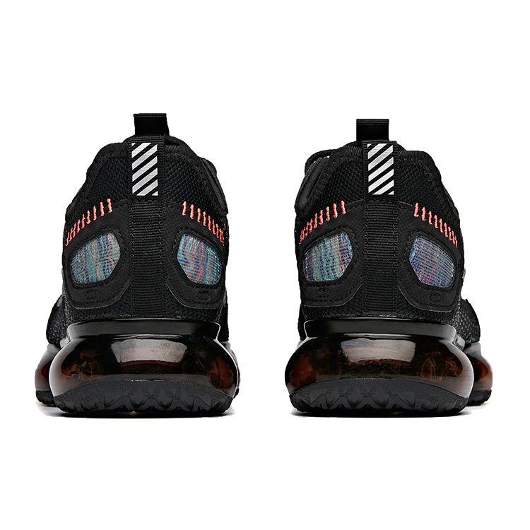 Anta Comfortable Versatile Air Cushion Low-Top Running Shoes Women sneaker Black Pink 122015591-1