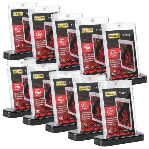 Magnetic Card Loader [Loader X 10 + Stand X 10] Card Loader 35pt Pokemon Cards, Trading Cards, UV Protection, Protective Card Case, Fits Approximately