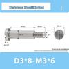 M3M4 Stainless Steel Slotted Set Screw & Half-Threaded Rod