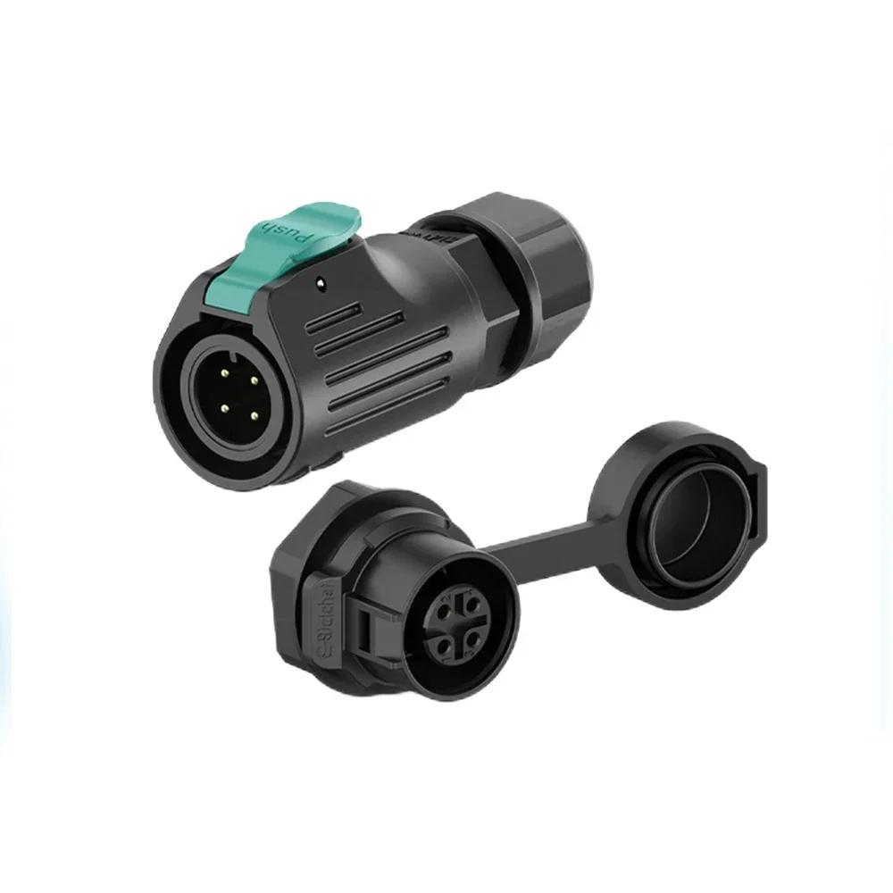 EW-LP12 Industrial Waterproof IP68 2Pin 3Pin 4Pin 5Pin Quick Plugging Aviation M12 Connector 6Pin 7Pin 8Pin Solder Plug Socket