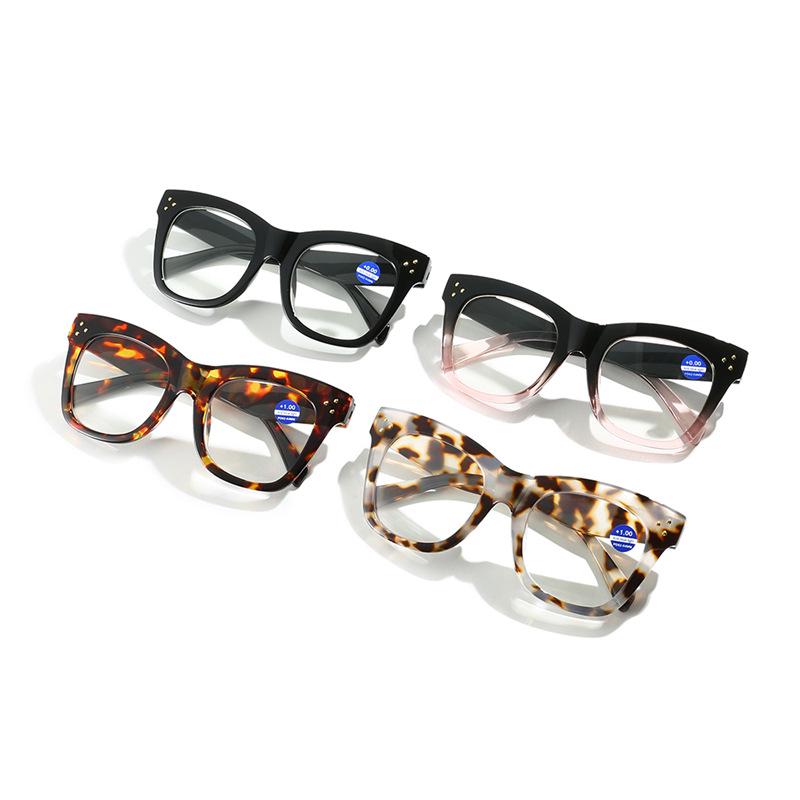 Unisex Fashion Large Frame Anti-Blue Light Reading Glasses
