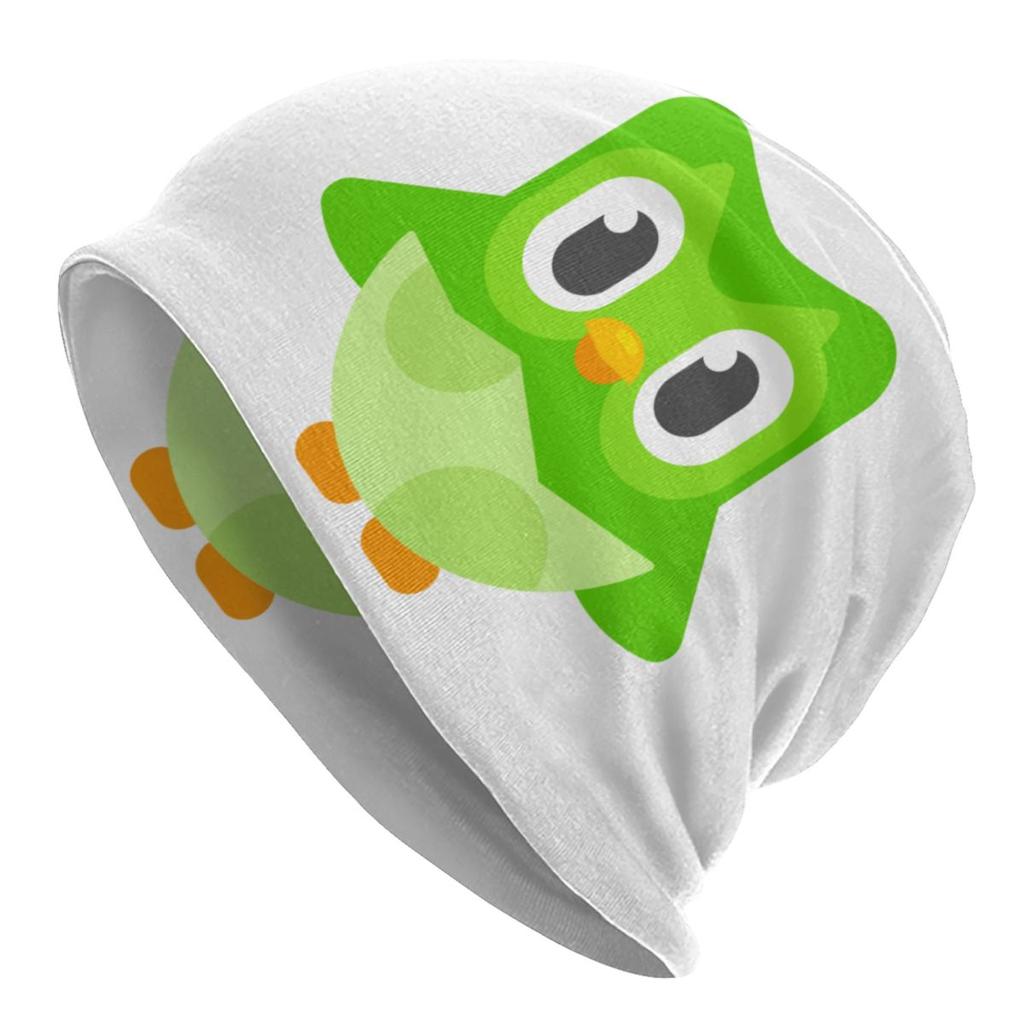 Duolingos Skullies Beanies Caps Unisex Women Unisex Streetwear Winter Warm Knit Hat Adult Bonnet Hats