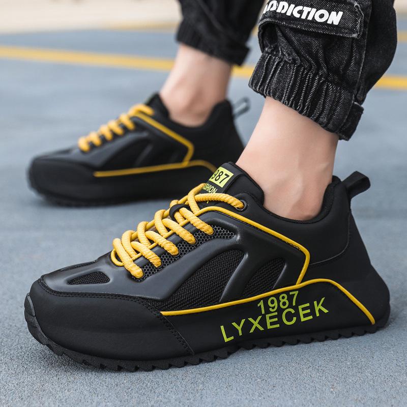 

Fashion 2024 New China-Chic Fashion Sneakers Thick soled Versatile Casual Shoes Personality Wrapped Sole Running Men s Shoes sneakers 44