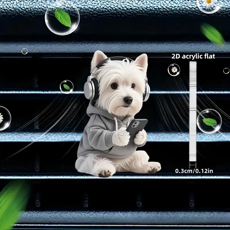 Acrylic Car Vent Clip Aromatherapy Air Freshener Holder 2D Decorative Clip For Car Ac Vents