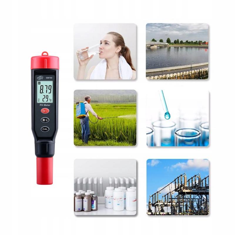 METER PH TESTER WATER METER SENSOR THERMOMETER 2 In 1