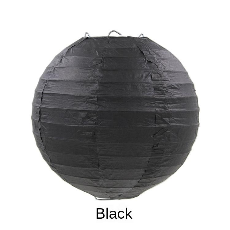 20cm Birthday Wedding Round Chinese Decoration Mid Autumn Paper Lantern Indoor Hanging Lantern Ball Yellow White Orange Lantern