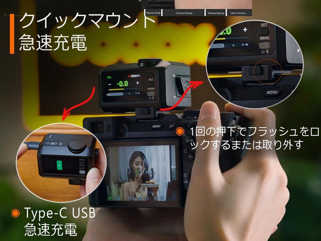 Godox iT30Pro N Camera Touchscreen Color TTL Camera Compact Yet 560 Full Wireless Master and Slave Optical Compatible with Nikon 120g Weight Japanese